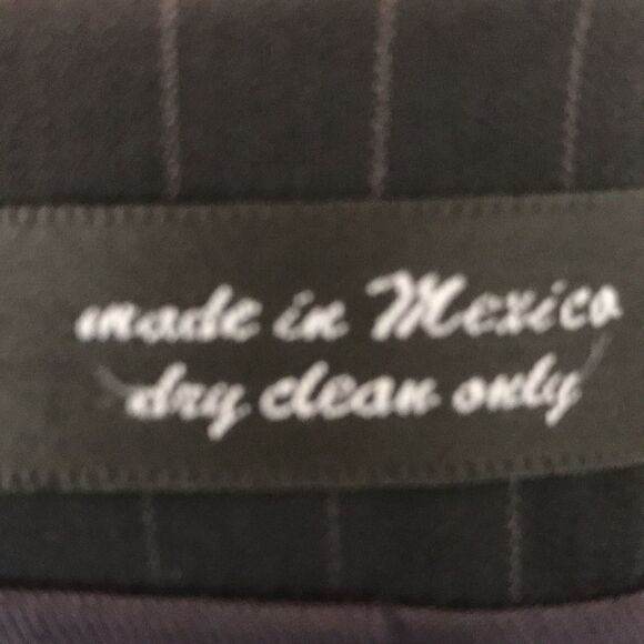 Andrew Fezza Super 100’s Wool Pinstripe Blazer Jacket - Picture 5 of 8